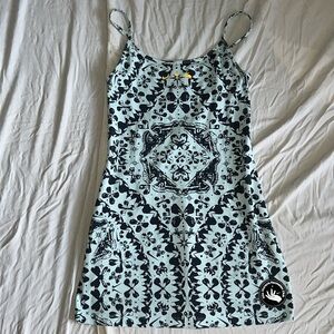 Nike Blue Print Tank Top Dress XS